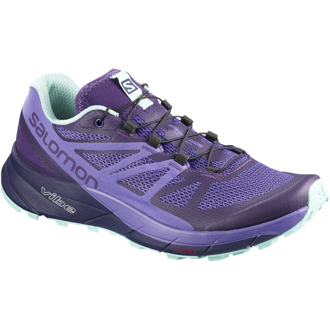 SALOMON SENSE RIDE W Philippines - Women's Trail Running Shoes - Lavender | 802543-VXA